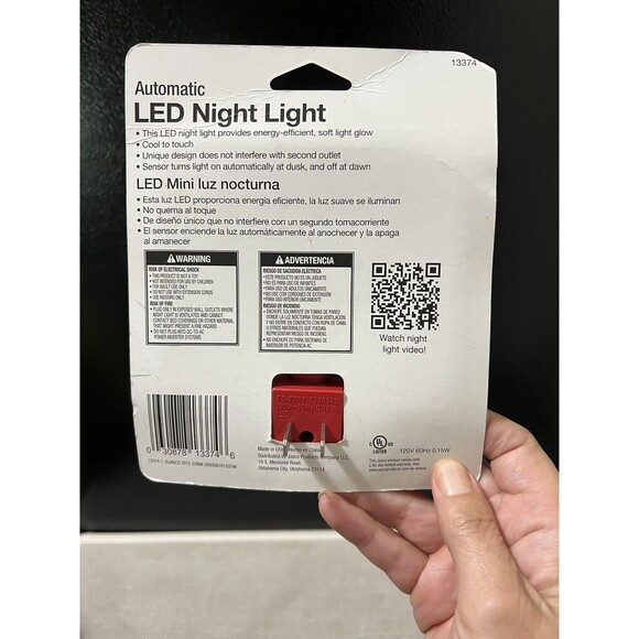 Vintage Jasco Holiday Christmas Penguins LED Nightlight NOS - Picture 6 of 9